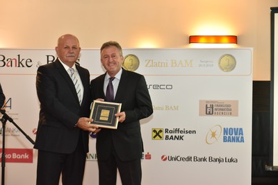 Union Banka dobitnica priznanja Zlatni BAM
